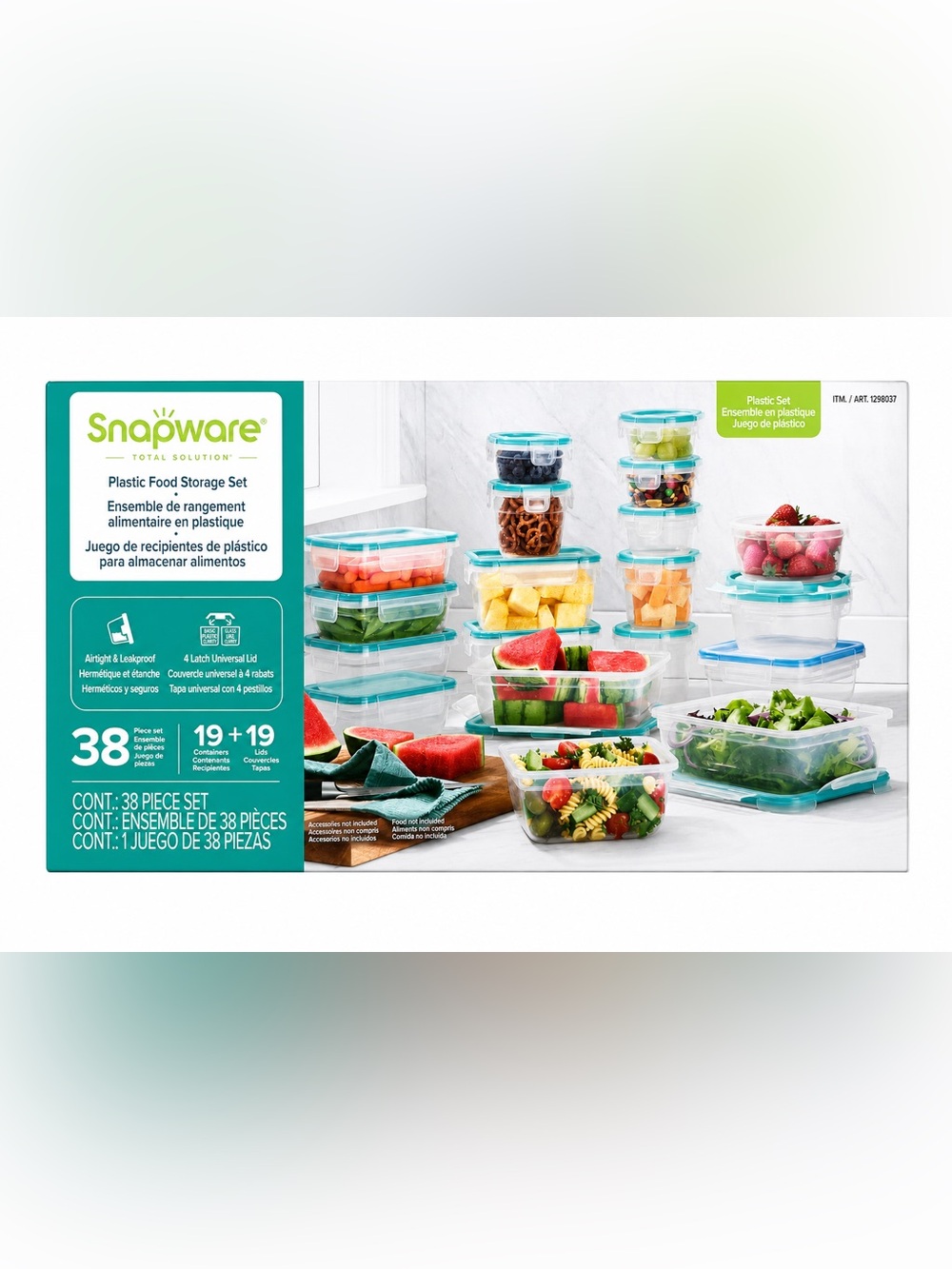 Snapware 38 Piece Airtight Food Storage Container Set NEW